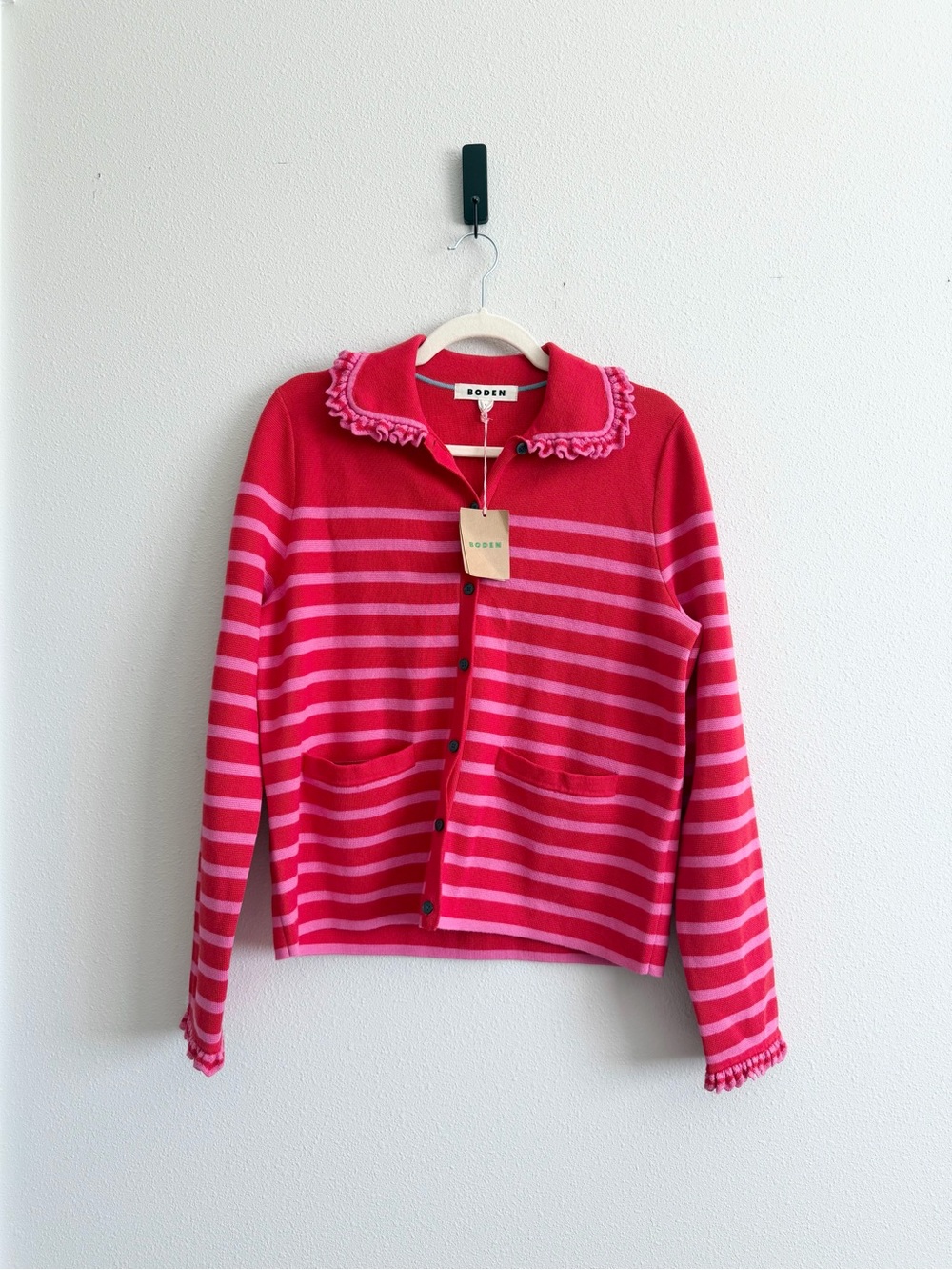 Boden Jessie Collared Cardigan Size Medium NWT - Picture 6 of 11